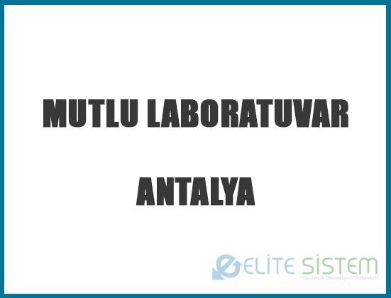 Mutlu Tıbbi Tahlil Laboratuvarı – Antalya